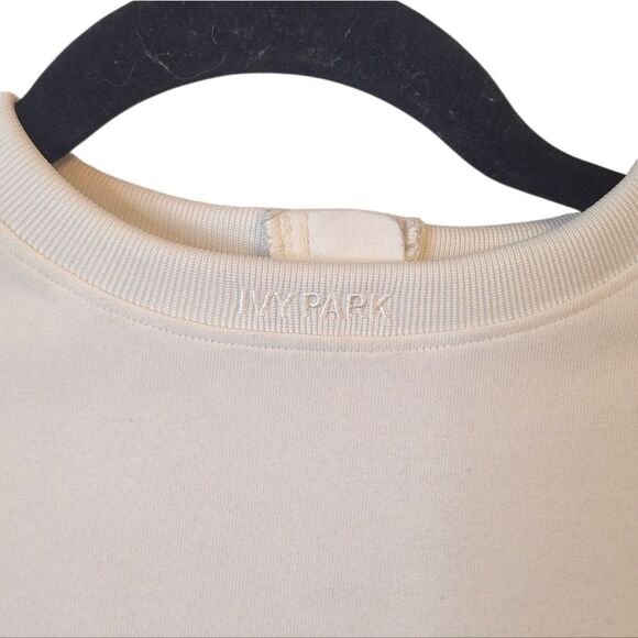 Adidas x Ivy Park Women's Cream Crop Top Size US L - Picture 4 of 7